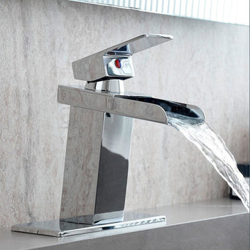 Grifo Cascada Monomando para Baño – Diseño Moderno con Agua Caliente y Fría tienda serrano