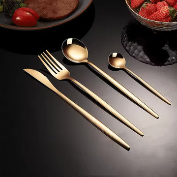 Juego de Cubiertos de 24 Piezas de Acero Inoxidable Premium