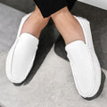Mocasín Hombre en Cuero - Color Blanco - Diseño Elegante - Tienda Serrano