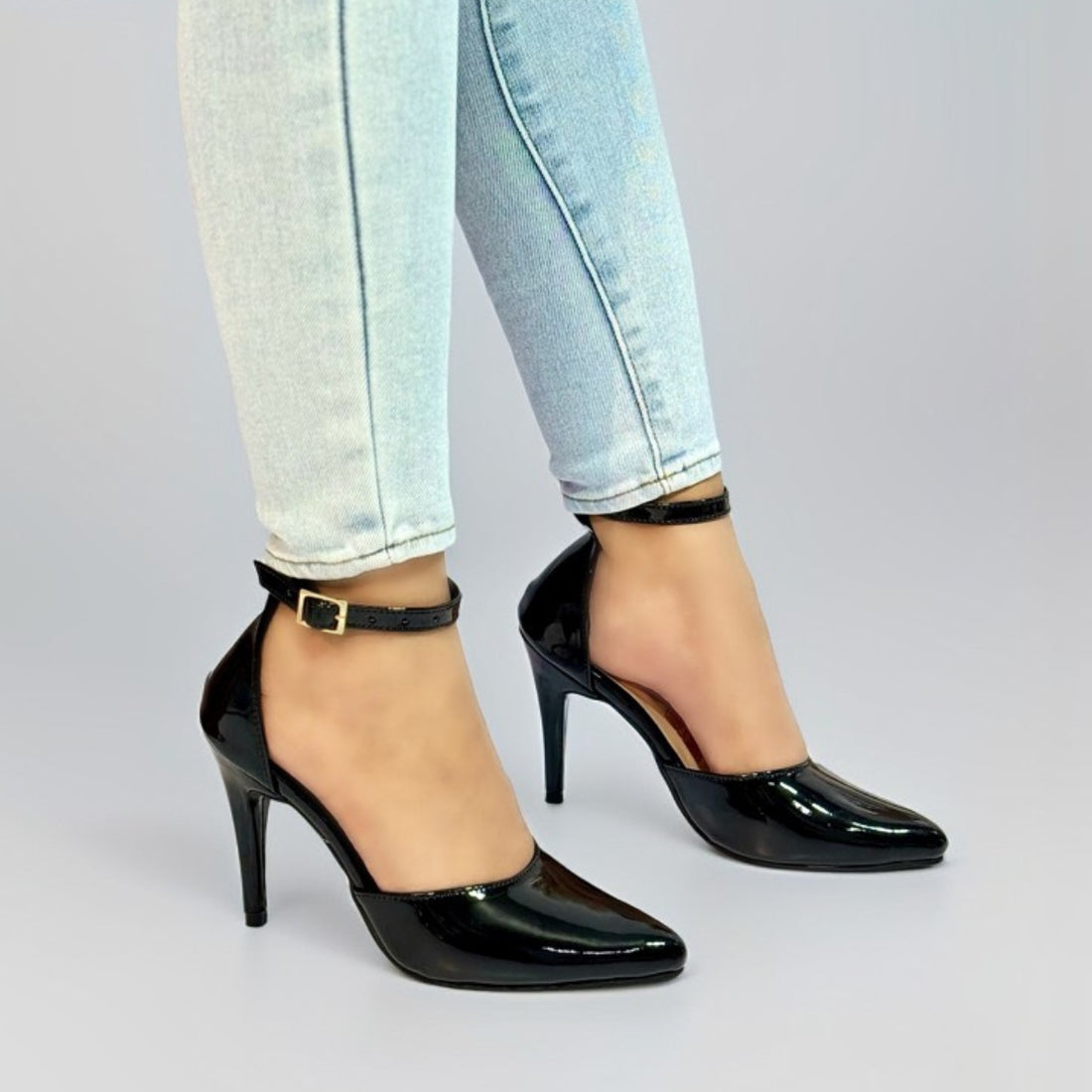 Zapatos de Tacón para Mujer con Correa al Tobillo Elegantes - Tienda Serrano