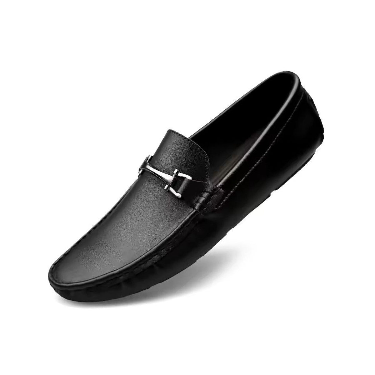 Mocasín Hombre en Cuero con Elevación Interna Elegante - Tienda Serrano