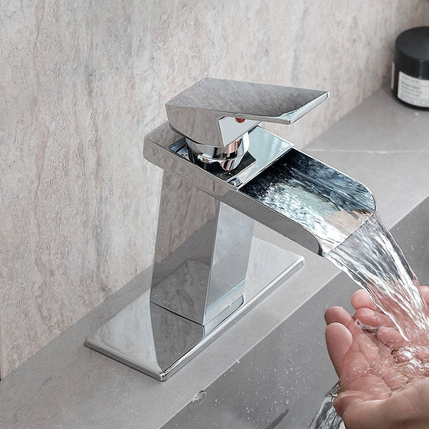 Grifo Cascada Monomando para Baño – Diseño Moderno con Agua Caliente y Fría tienda serrano 