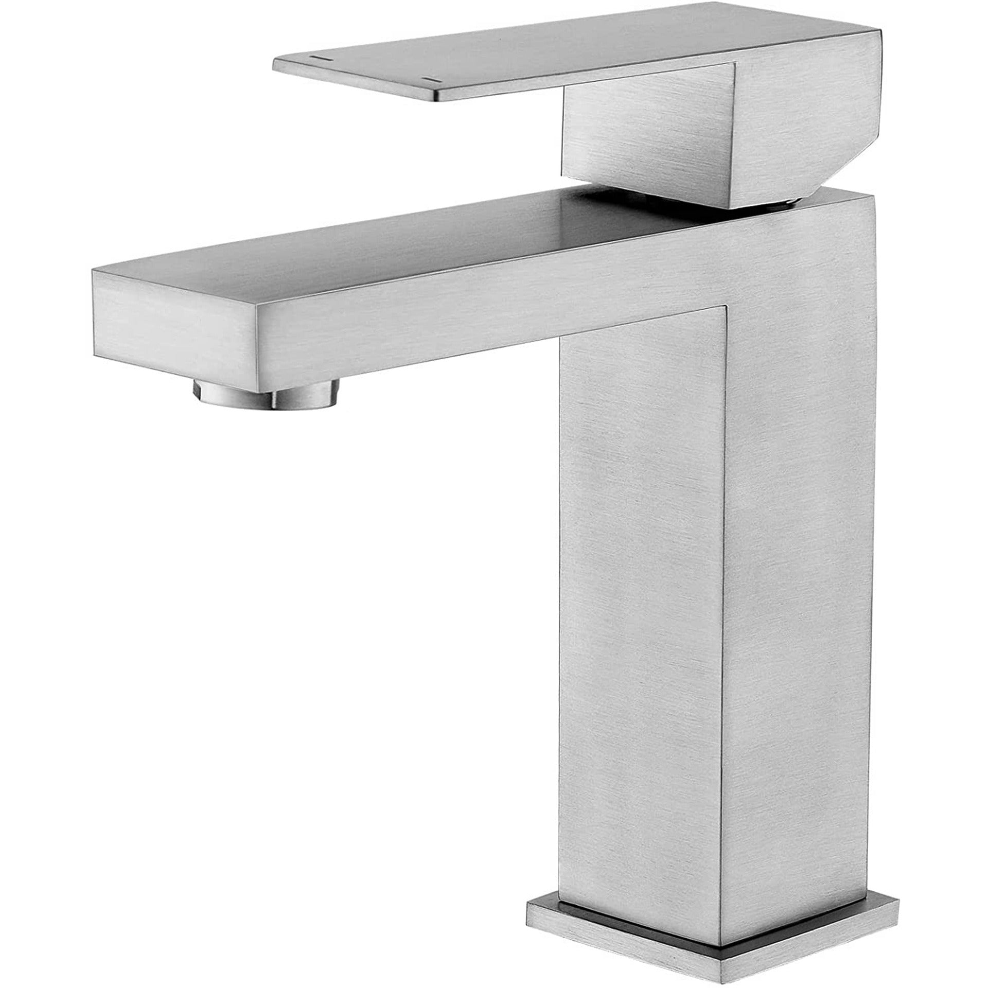 Grifo Mezclador Monomando para Baño – Diseño Bajo y Moderno con Agua Caliente y FríaTienda Serrano