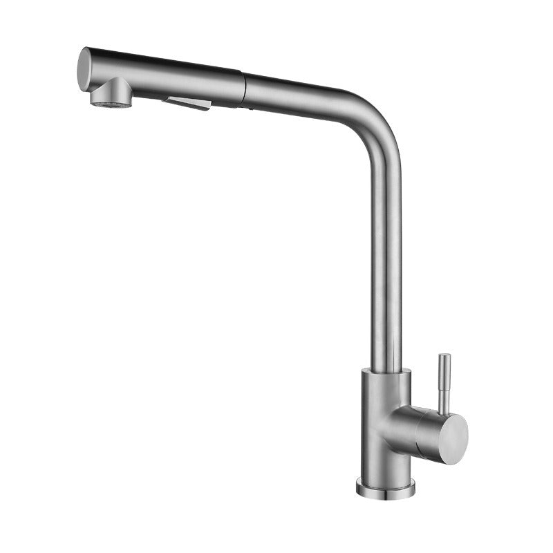Grifo de Cocina Gourmet en Acero Inoxidable – Monomando Extensible con Mezclador de Agua Caliente y Fría Tienda Serrano
