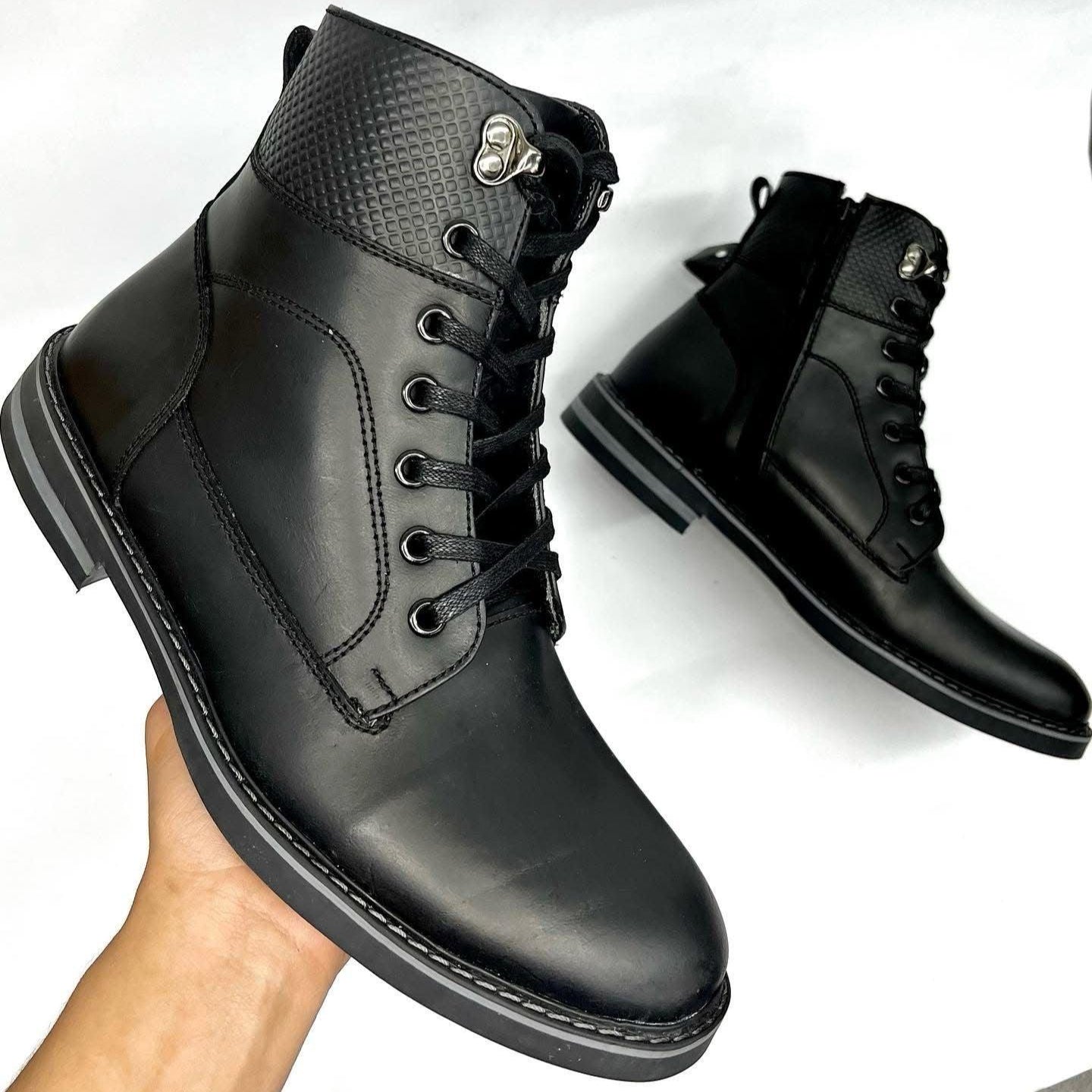 Botas Hombre en Cuero de Caña Media – Estilo urbano con funcionalidad - Tienda Serrano