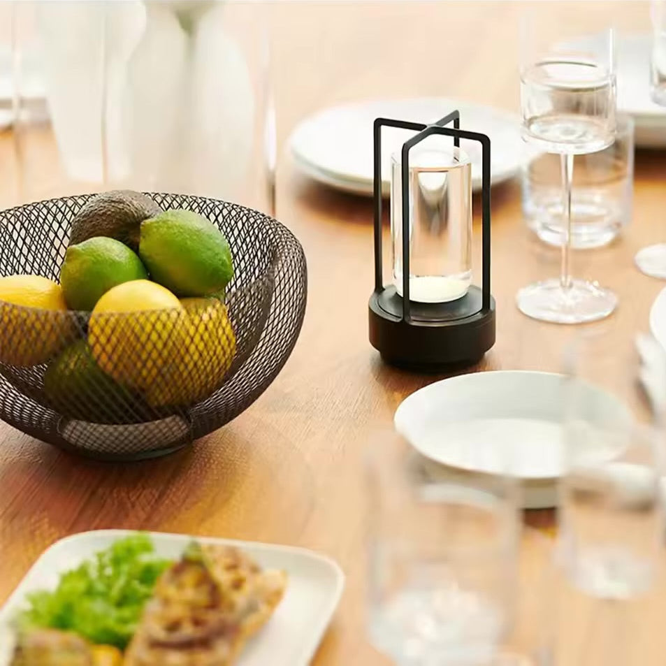 Lámpara de Mesa LED Recargable Inalámbrica con Control Táctil 3 Tonos de Luz y Carga USB Tienda Serrano