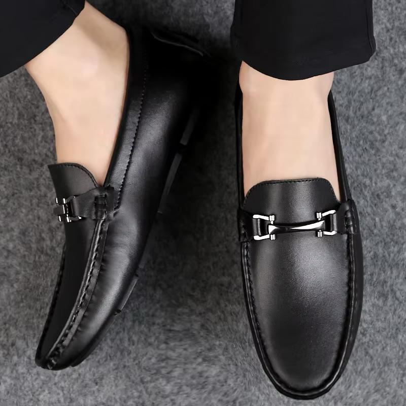 Mocasín Hombre en Cuero con Elevación Interna Elegante - Tienda Serrano