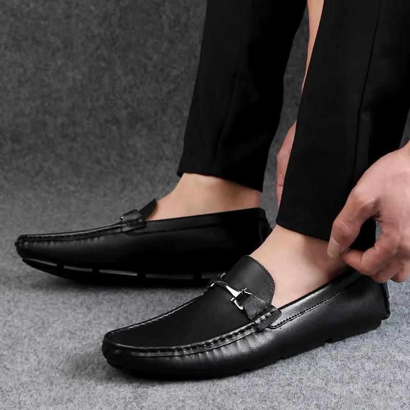 Mocasín Hombre en Cuero con Elevación Interna Elegante - Tienda Serrano