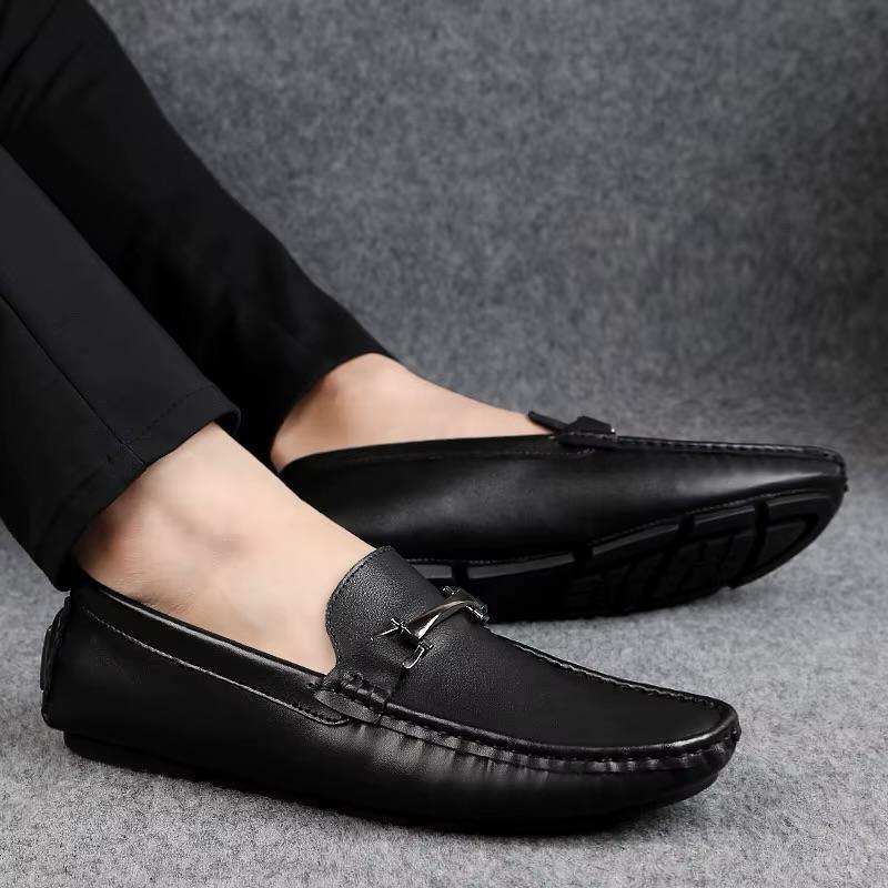 Mocasín Hombre en Cuero con Elevación Interna Elegante - Tienda Serrano
