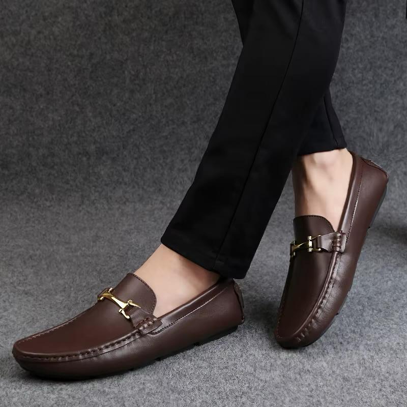 Mocasín Hombre en Cuero con Elevación Interna Elegante - Tienda Serrano