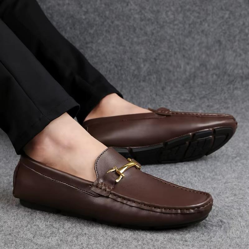 Mocasín Hombre en Cuero con Elevación Interna Elegante - Tienda Serrano