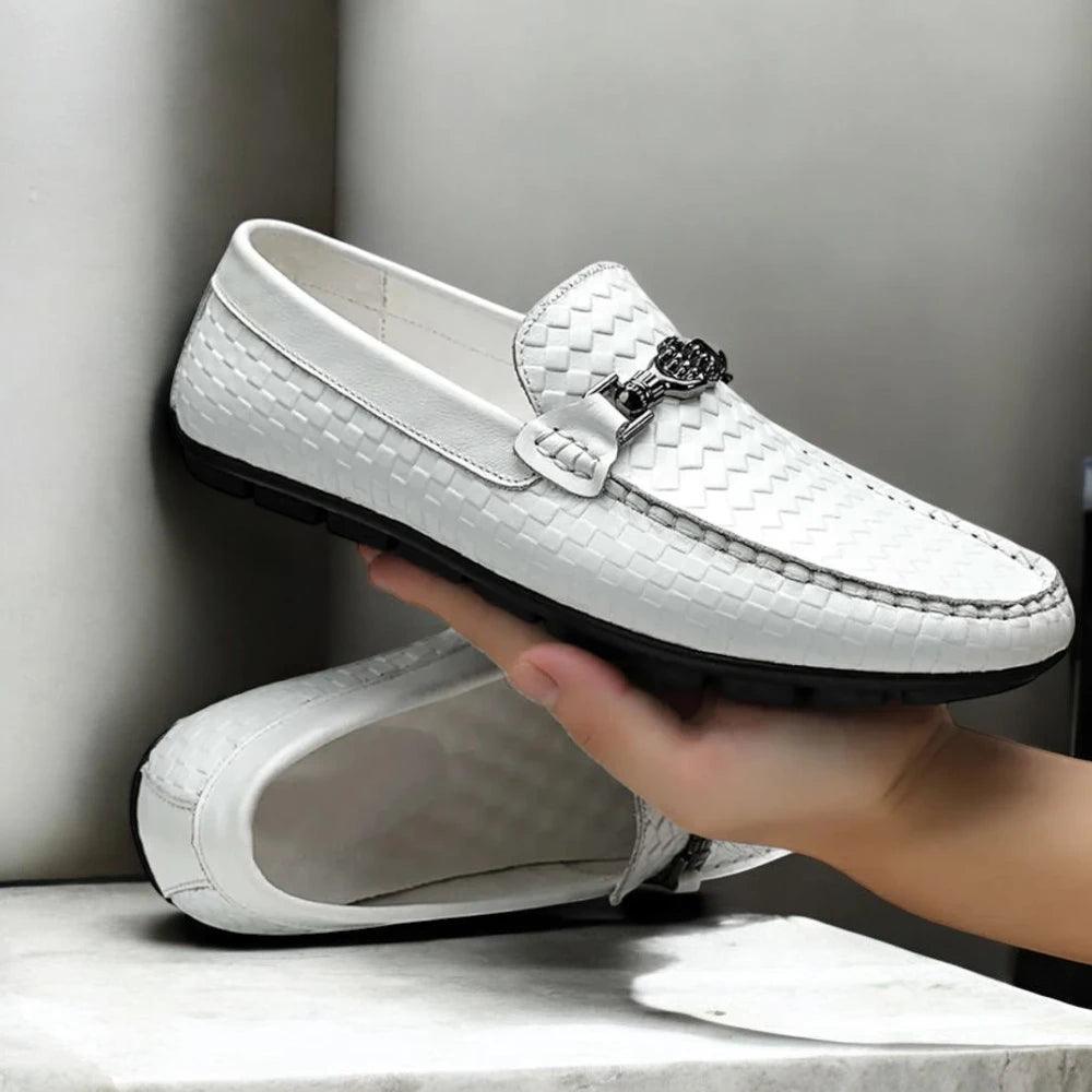Mocasín Hombre en Cuero – Estilo Sofisticado y Confortable – Zapato Hecho a Mano