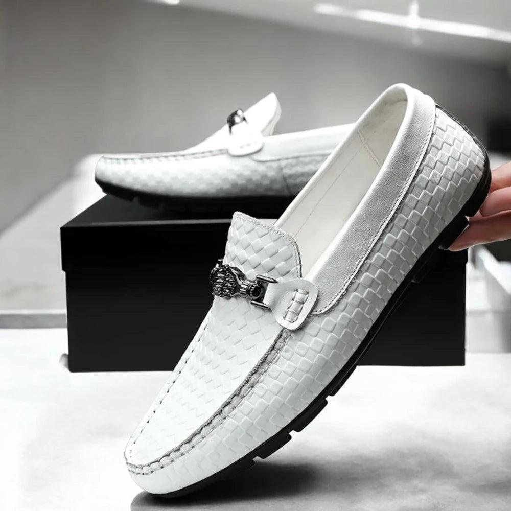 Mocasín Hombre en Cuero – Estilo Sofisticado y Confortable – Zapato Hecho a Mano