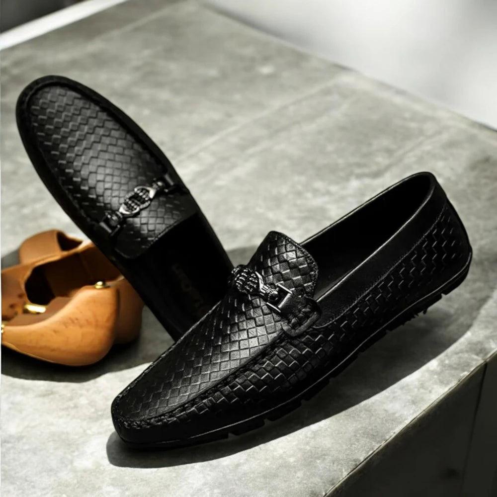 Mocasín Hombre en Cuero – Estilo Sofisticado y Confortable – Zapato Hecho a Mano
