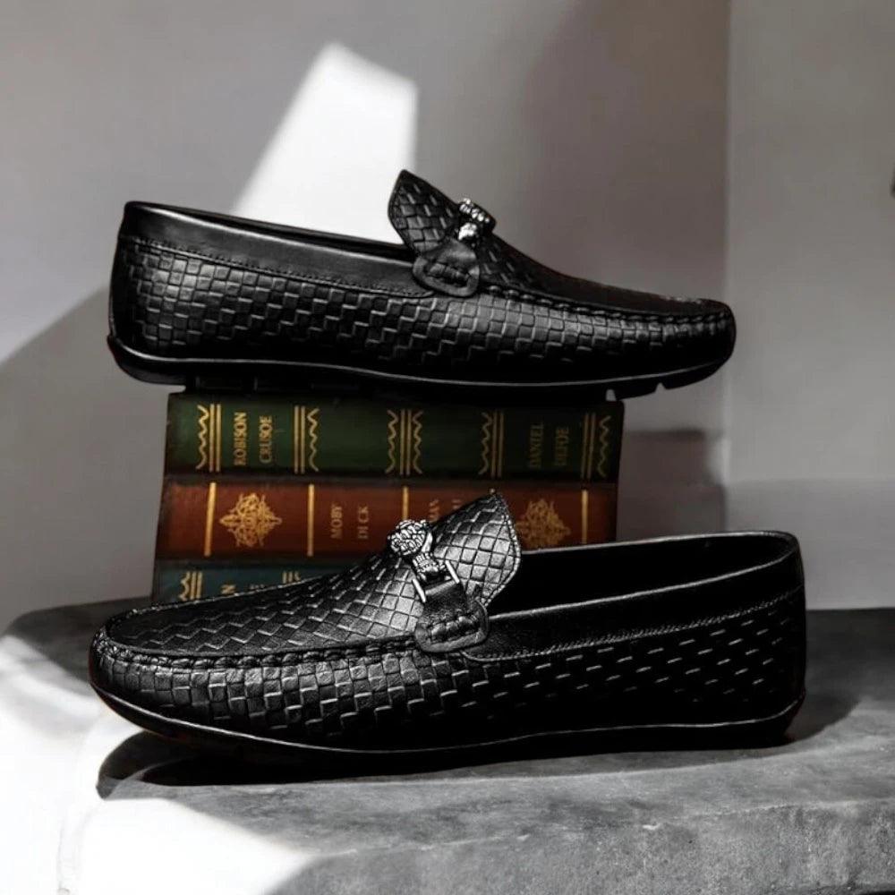 Mocasín Hombre en Cuero – Estilo Sofisticado y Confortable – Zapato Hecho a Mano