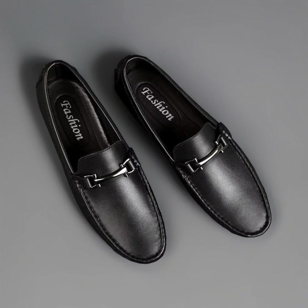 Mocasín Hombre en Cuero con Elevación Interna Elegante - Tienda Serrano