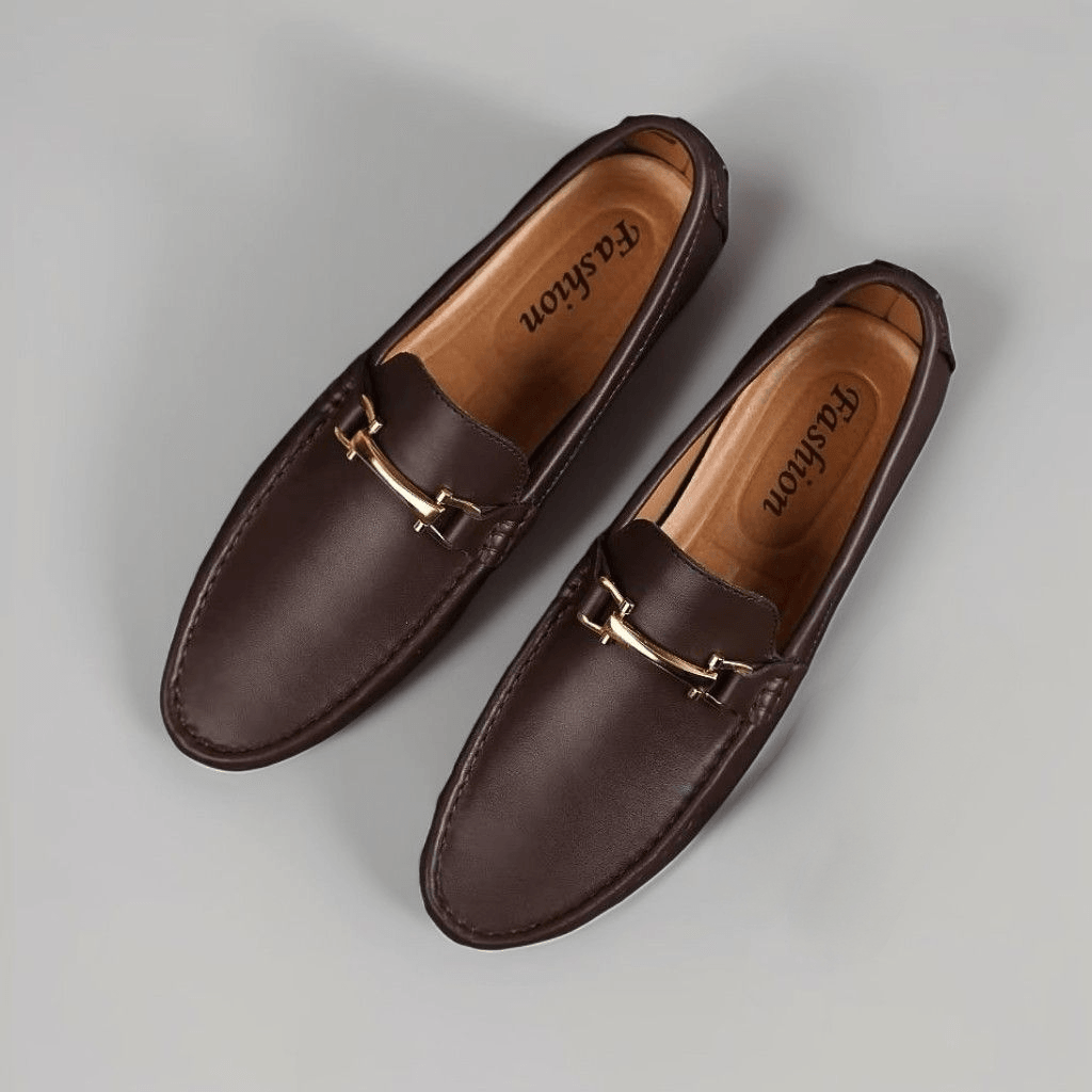 Mocasín Hombre en Cuero con Elevación Interna Elegante - Tienda Serrano