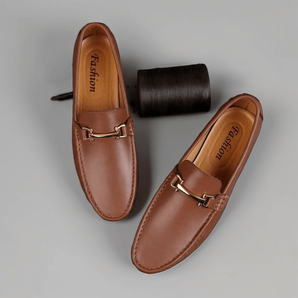 Mocasín Hombre en Cuero con Elevación Interna Elegante - Tienda Serrano